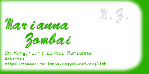 marianna zombai business card